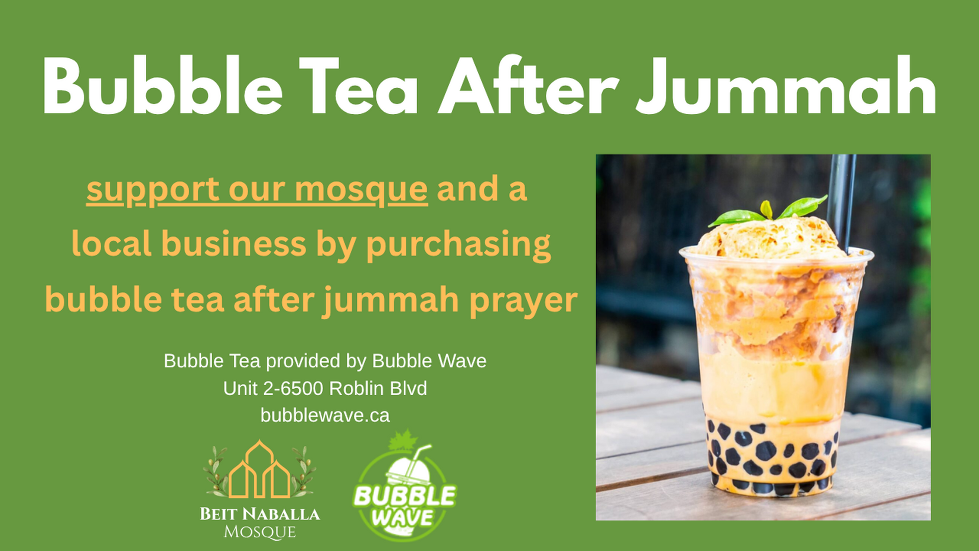 Bubble Tea After Jummah