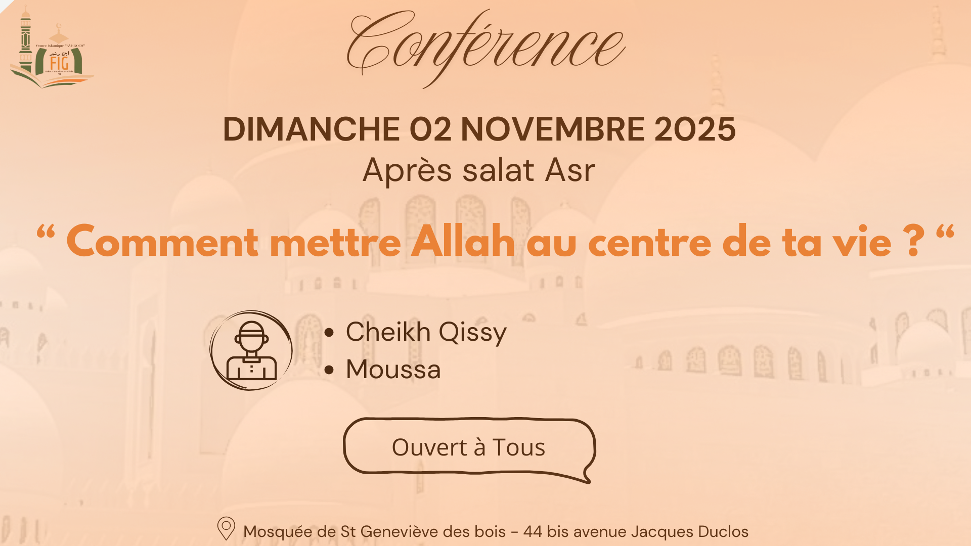 Comment mettre Allah au centre de ta vie