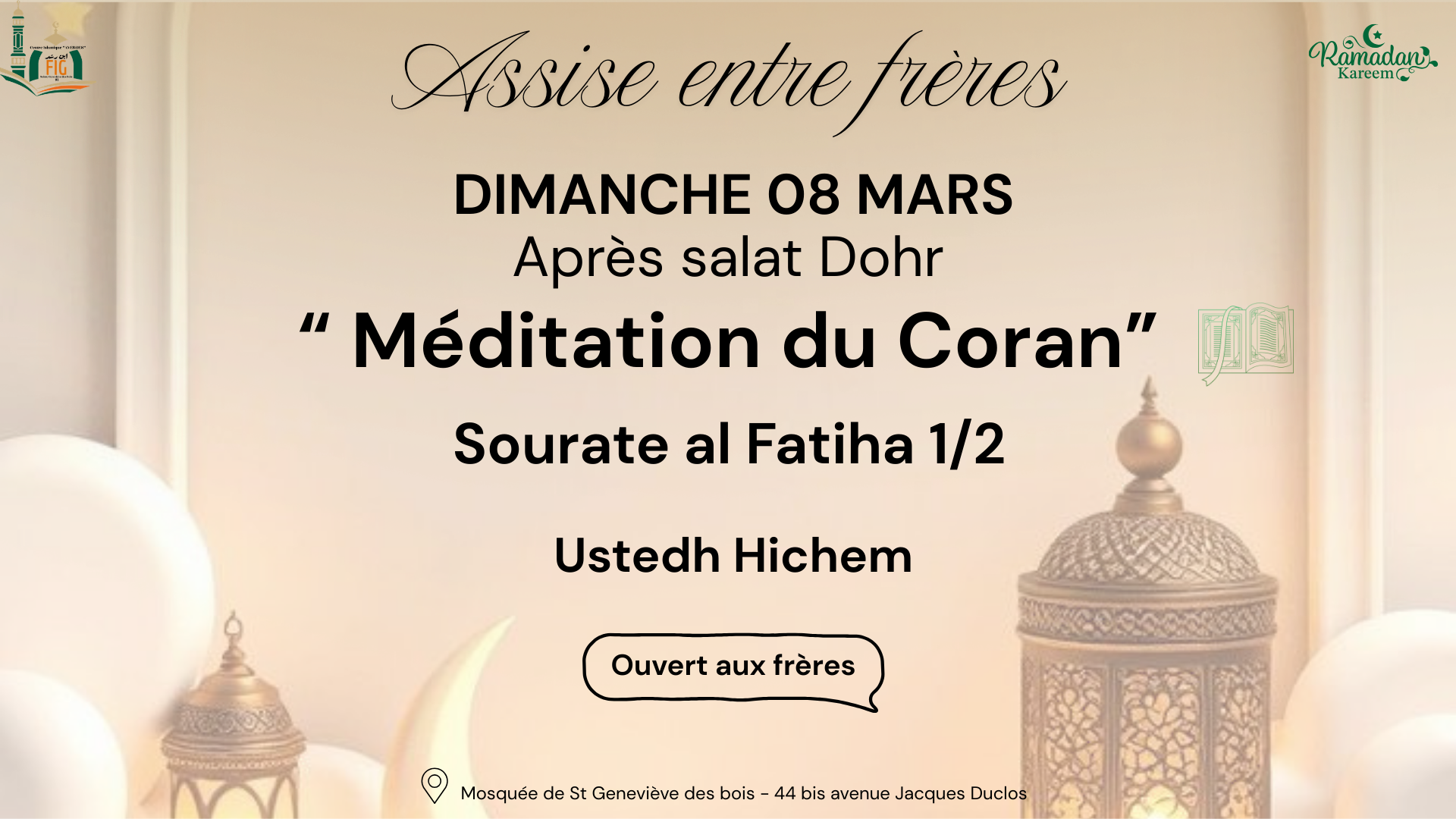 Méditation du Coran - Sourate Al Fatiha