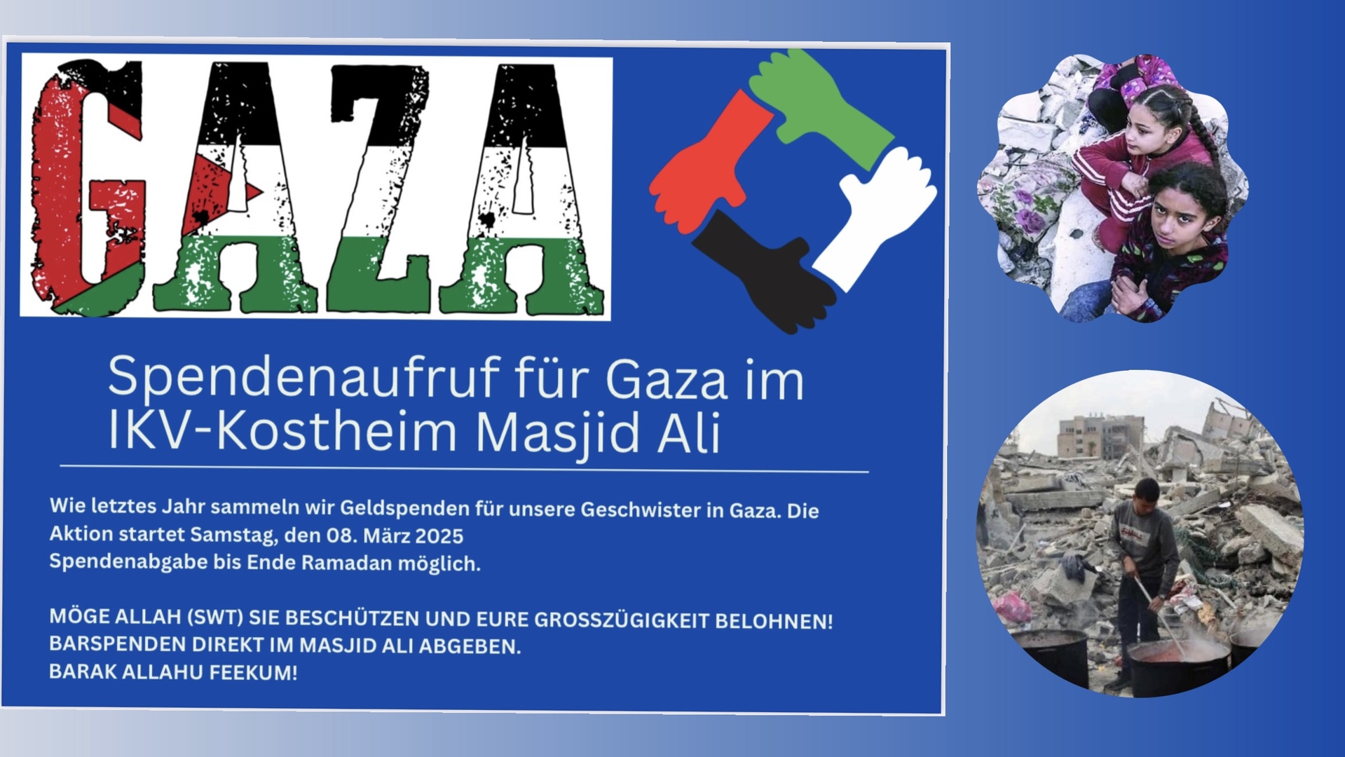 Gaza Spendenaktion