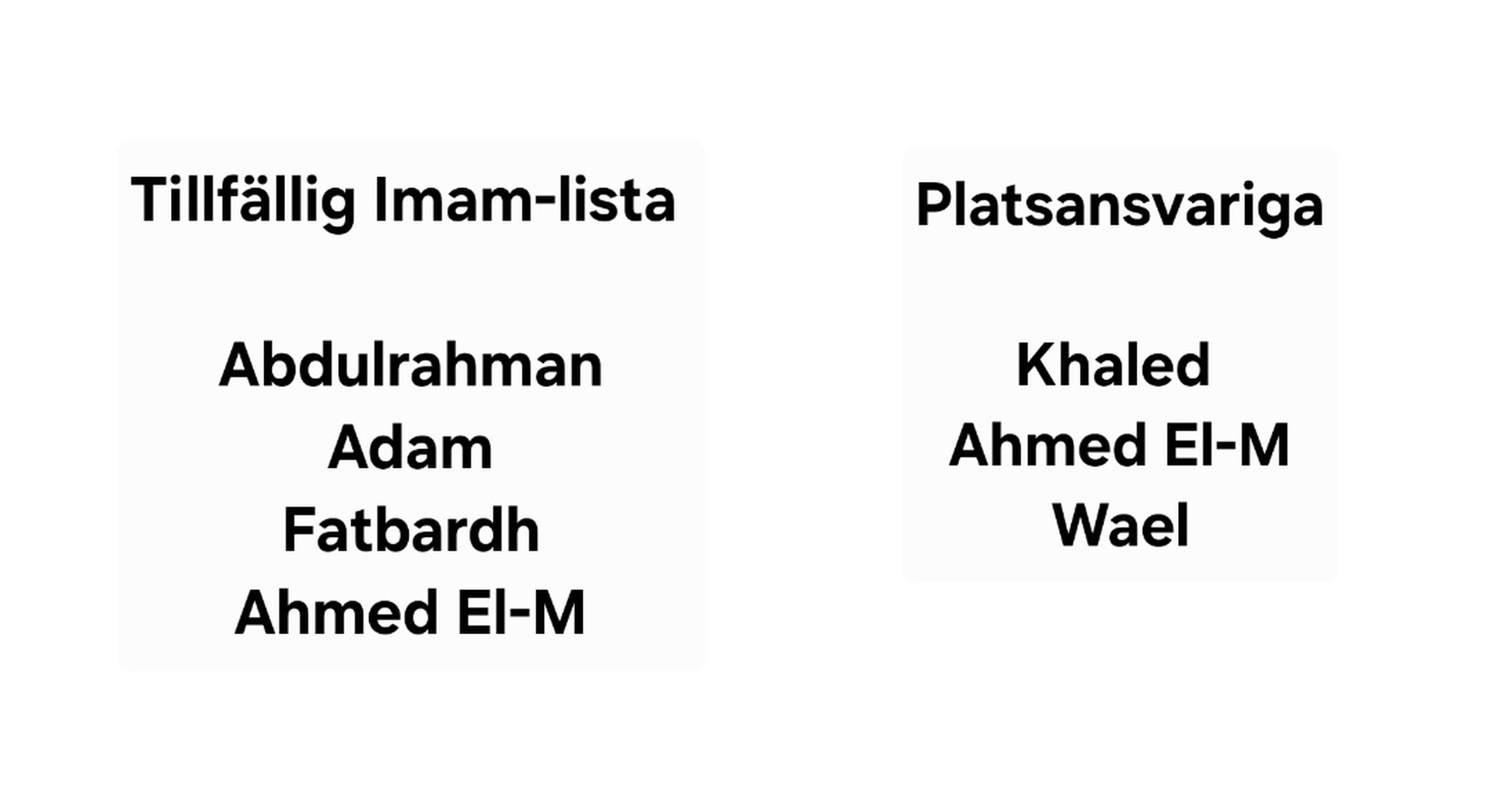 I-lista och p-ansvarig