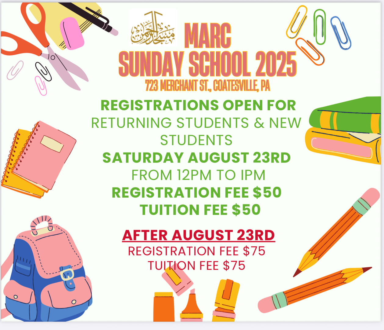 Sunday School Open House