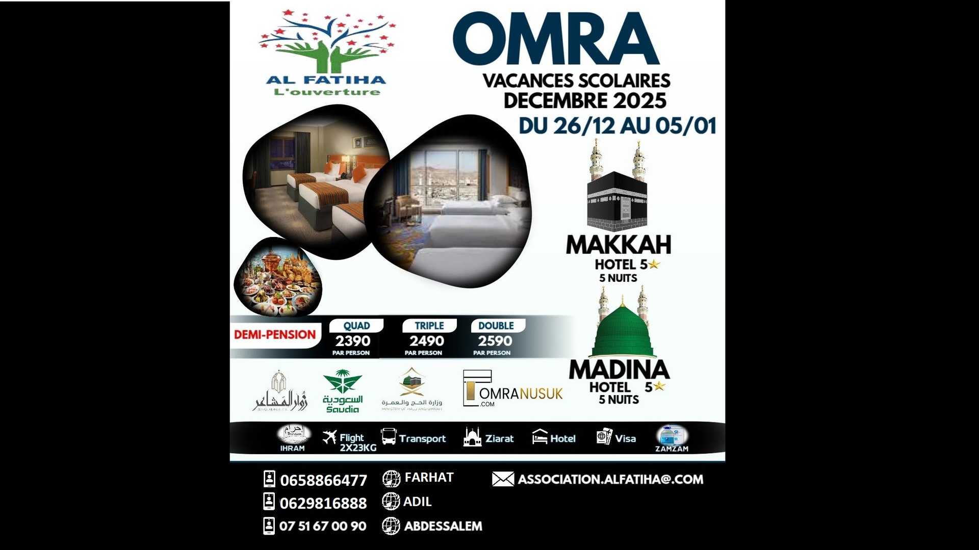 MaOmra du 26/12 au 05/01 '26 inchaAllah