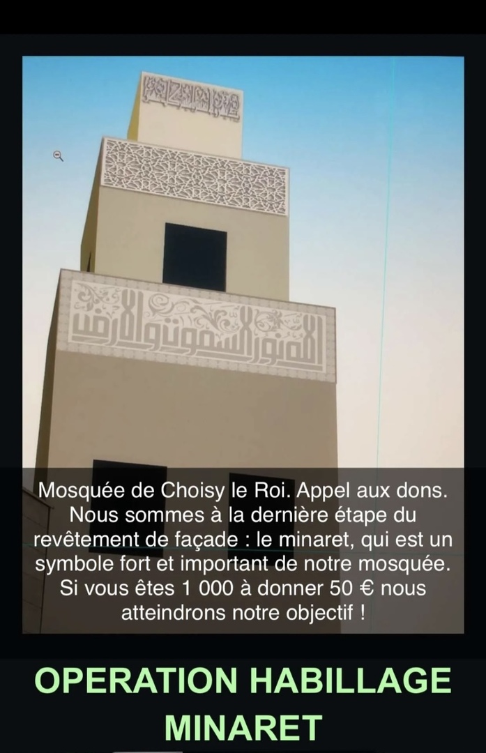 Opération habillage minaret