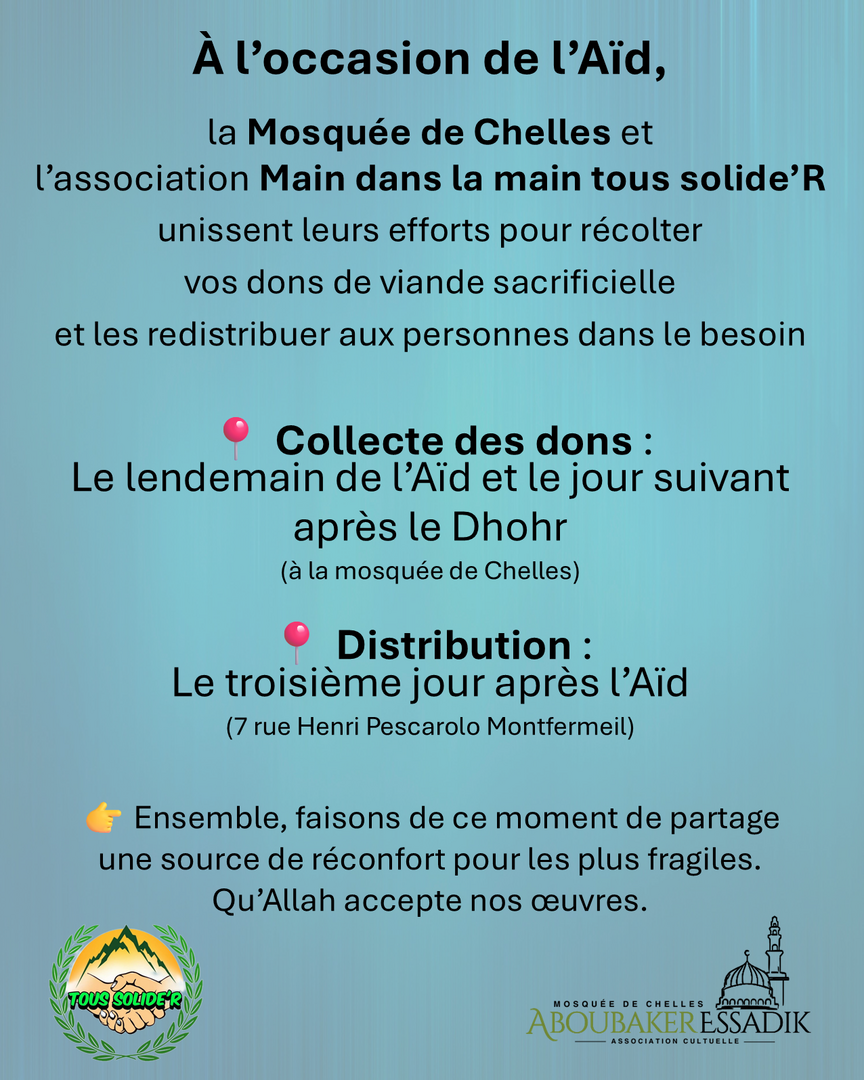 Dons de viandes sacrificielles