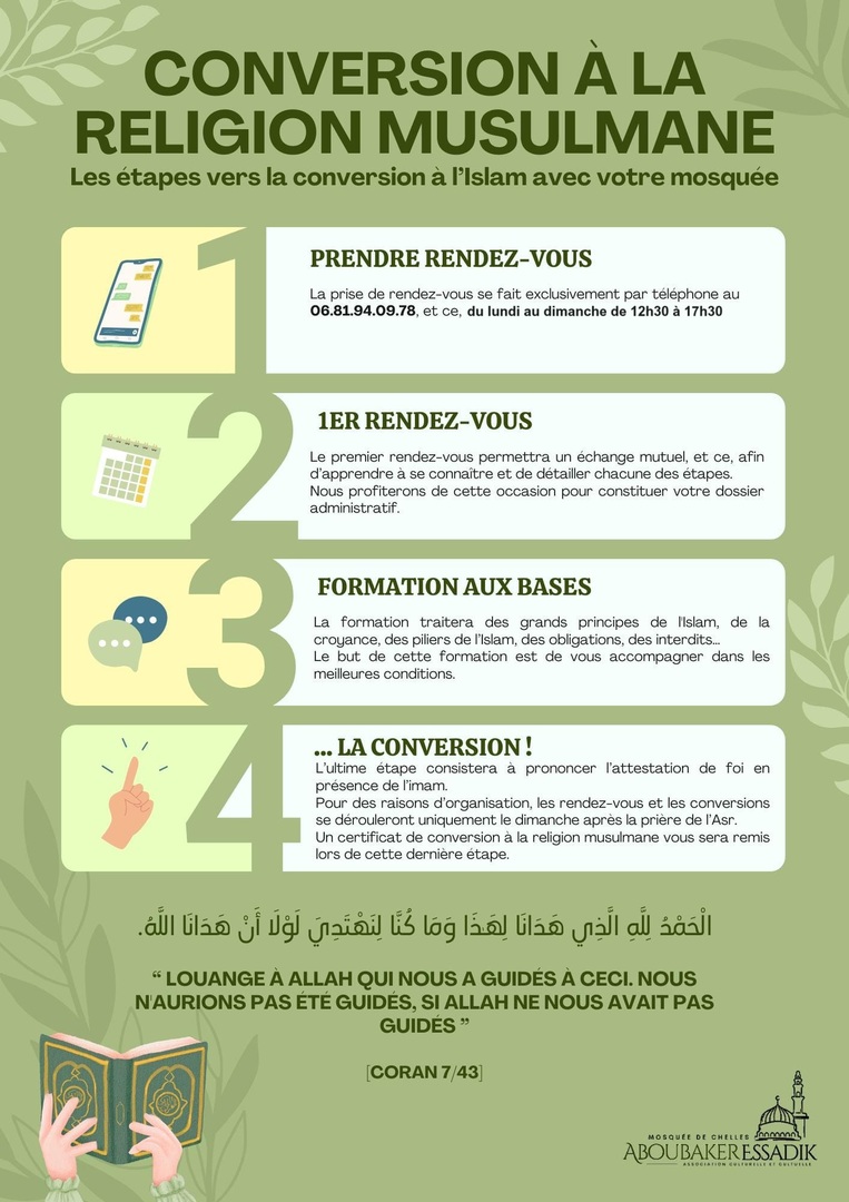 Accompagnement Conversion à l'Islam