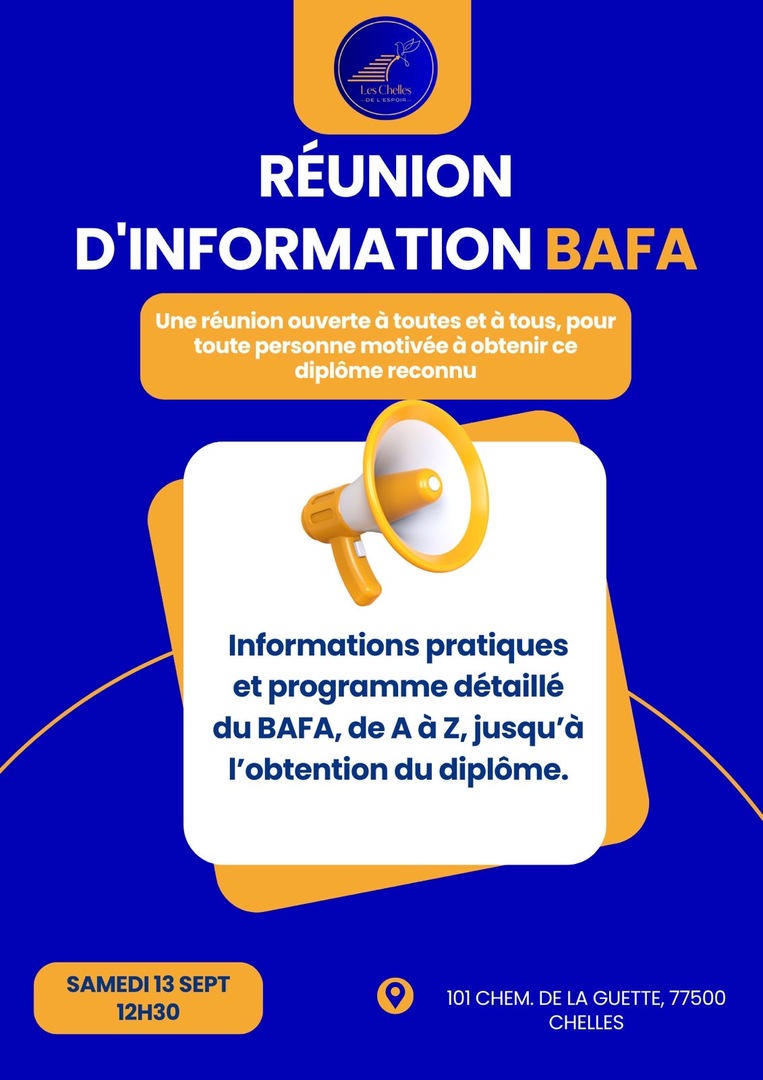 Réunion d’information formation BAFA