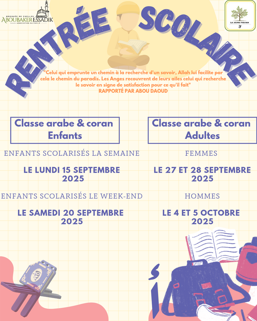 Rentrée des classes pour les inscrits