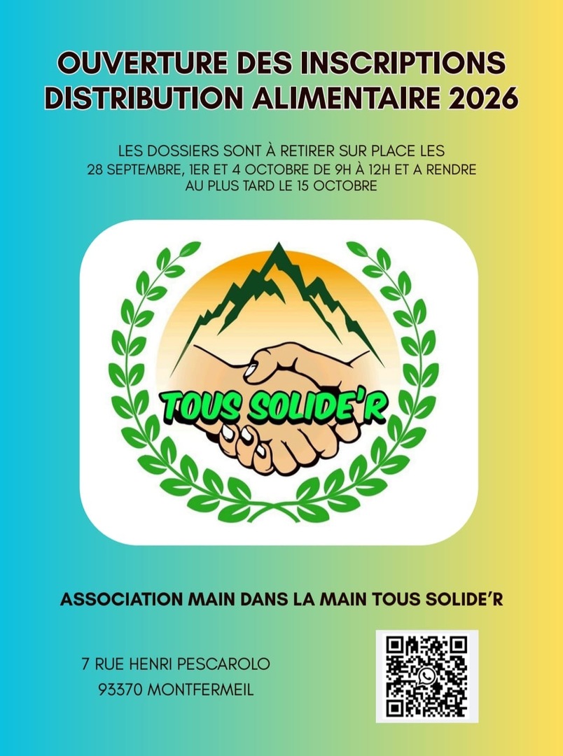 Inscription Distribution Alimentaire