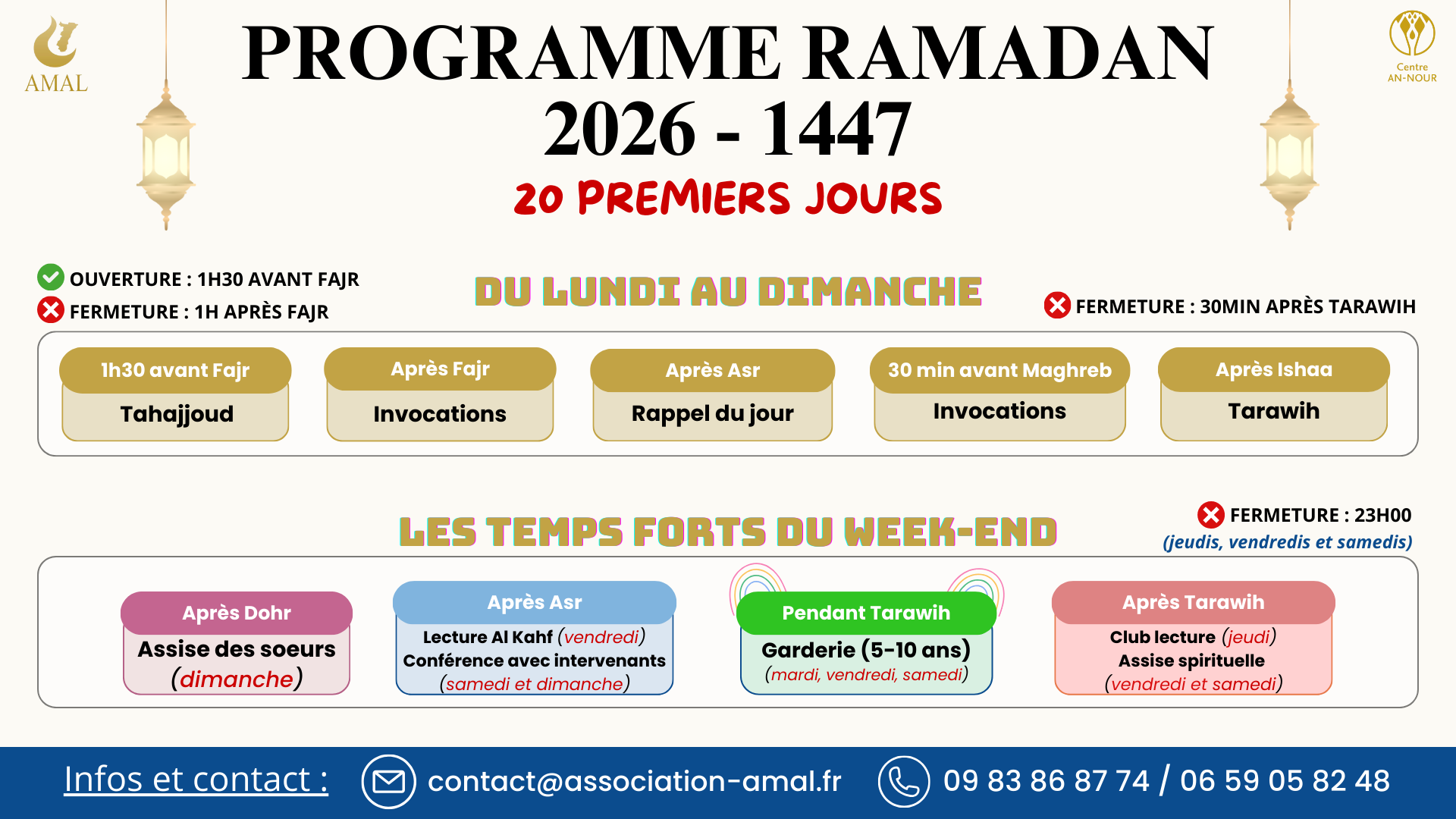 Programme général - Ramadan 2026