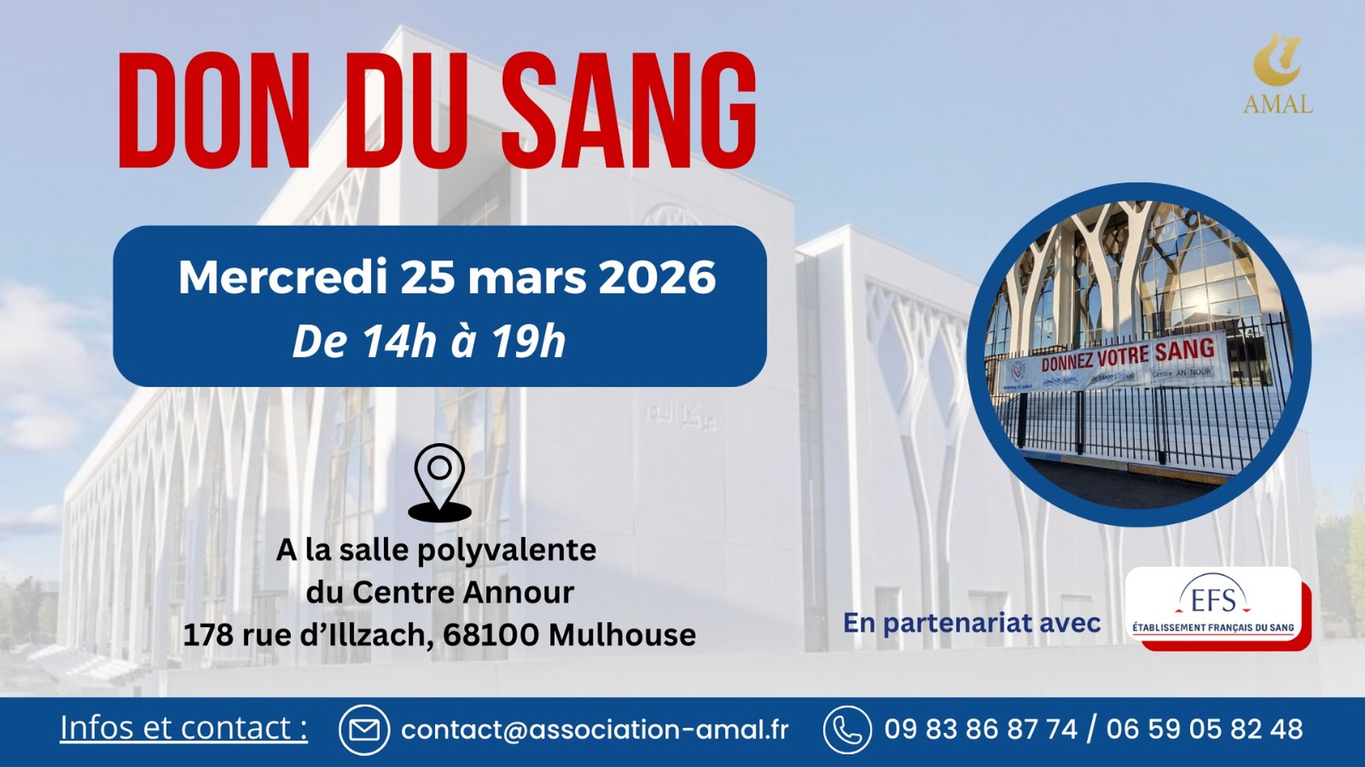 Don du sang - 25 mars 2026