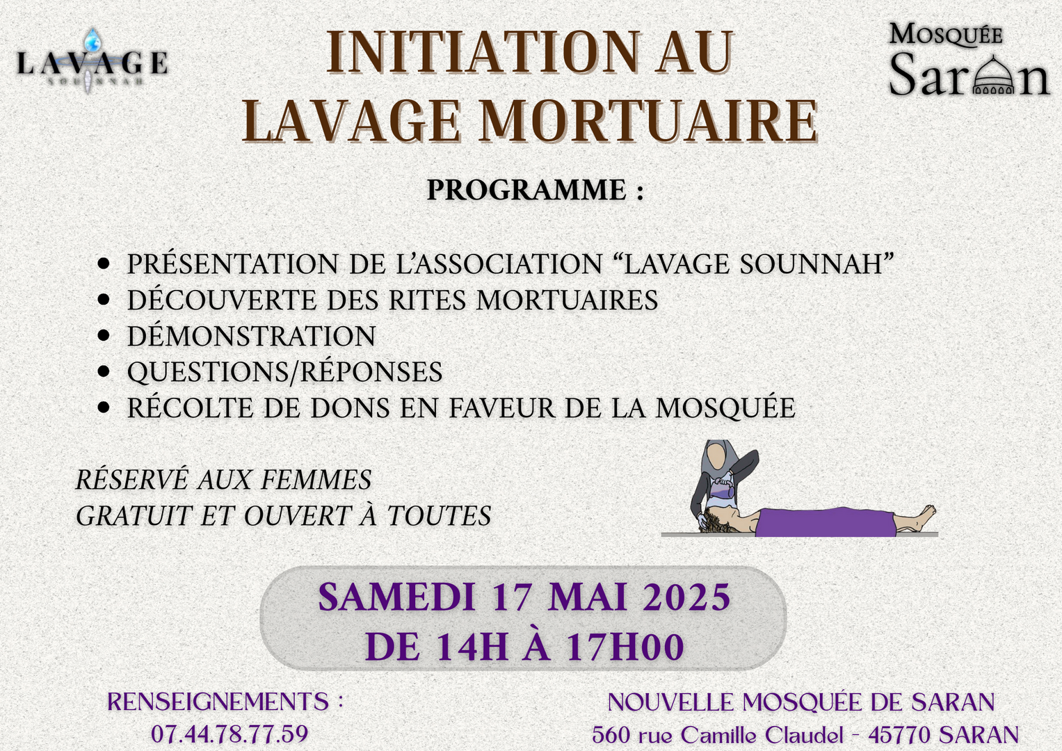 Initiation lavage mortuaire 17/05