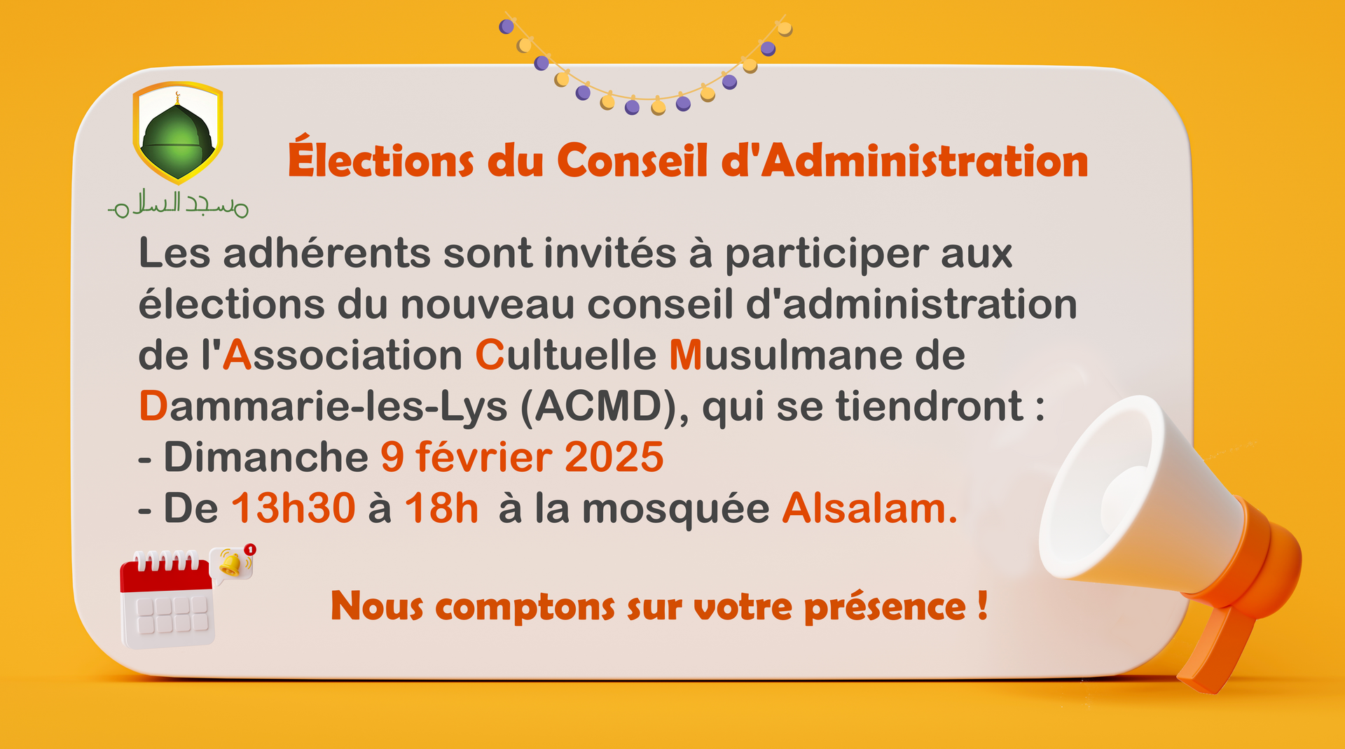 Élections du Conseil d'Administration