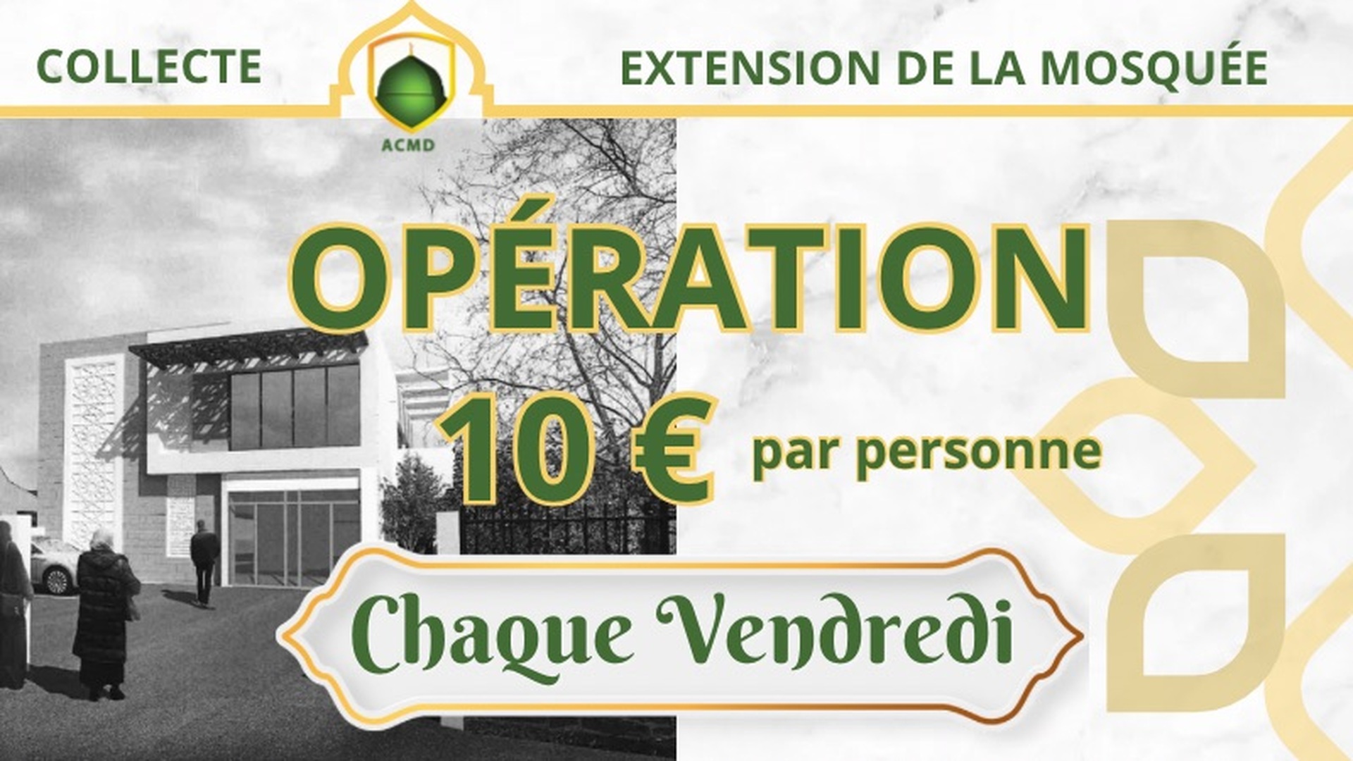 OPÉRATION 10€ par personne VENDREDI