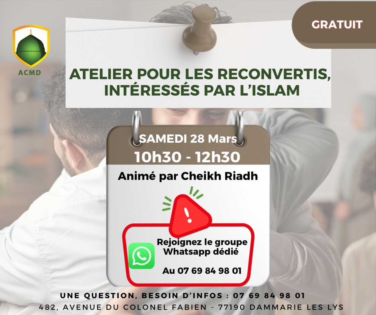 Atelier reconvertis / intéressés Islam