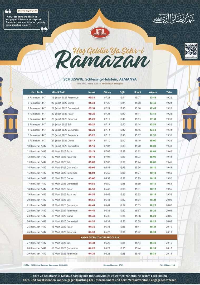 Ramazan İmsakiyesi