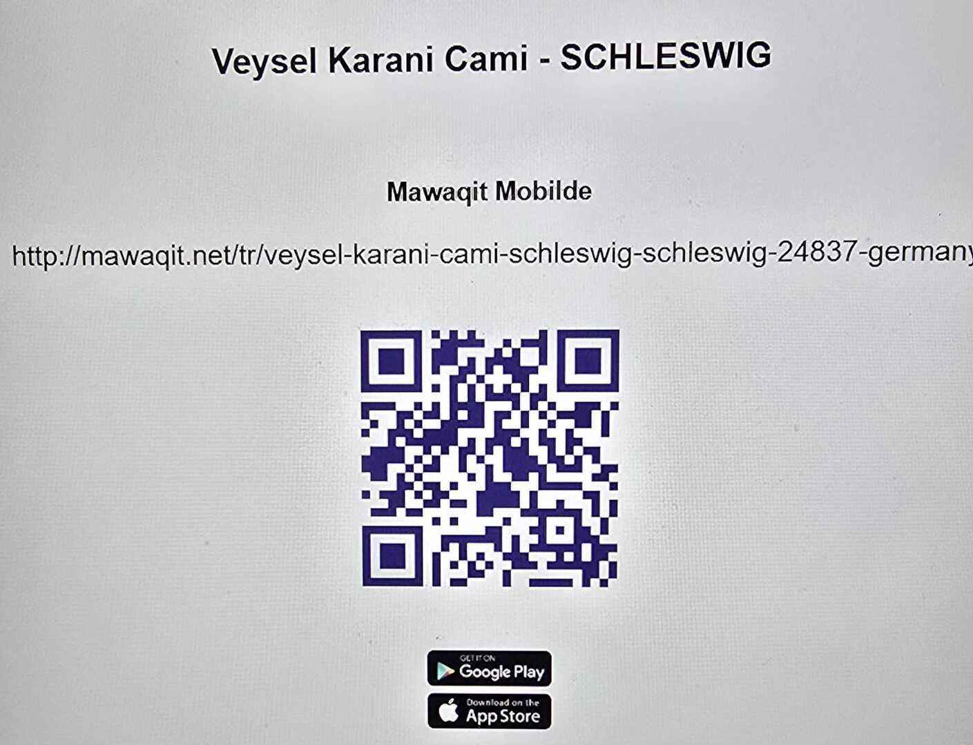 DİTİB Veysel Karani Cami kare kodu