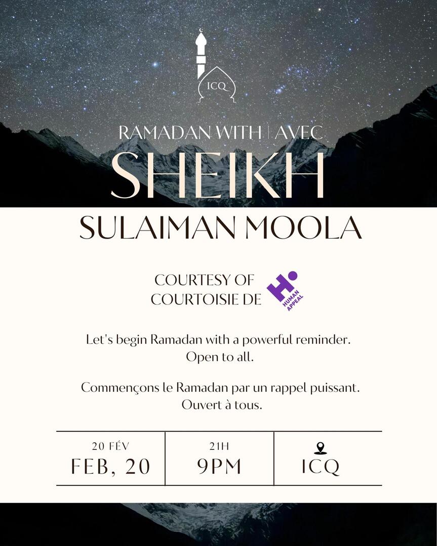 Ramadhan with sheikh Sulaiman Moola