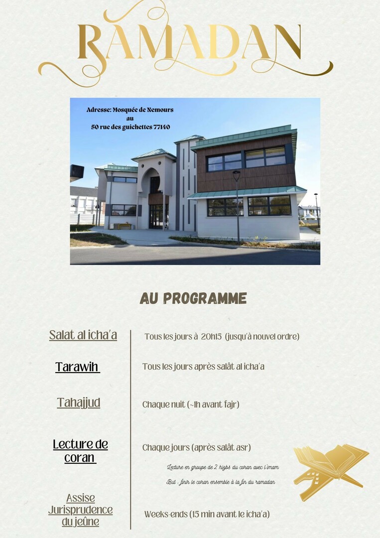 programme imam ramadan 2025