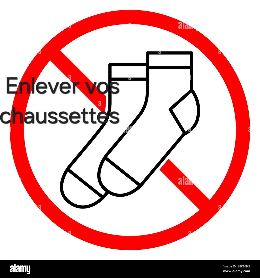 Retirer les chaussettes