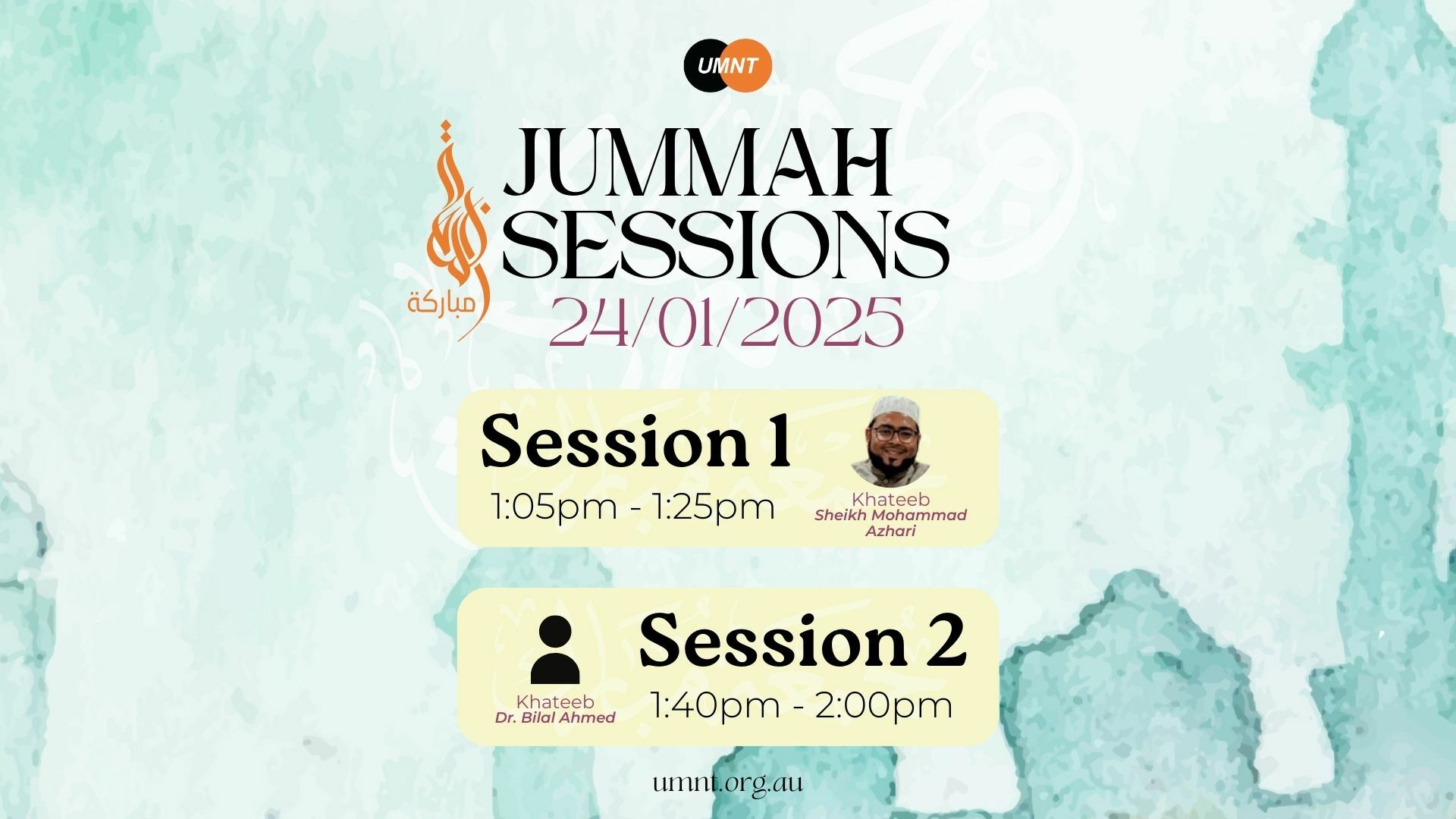 jummah sessions