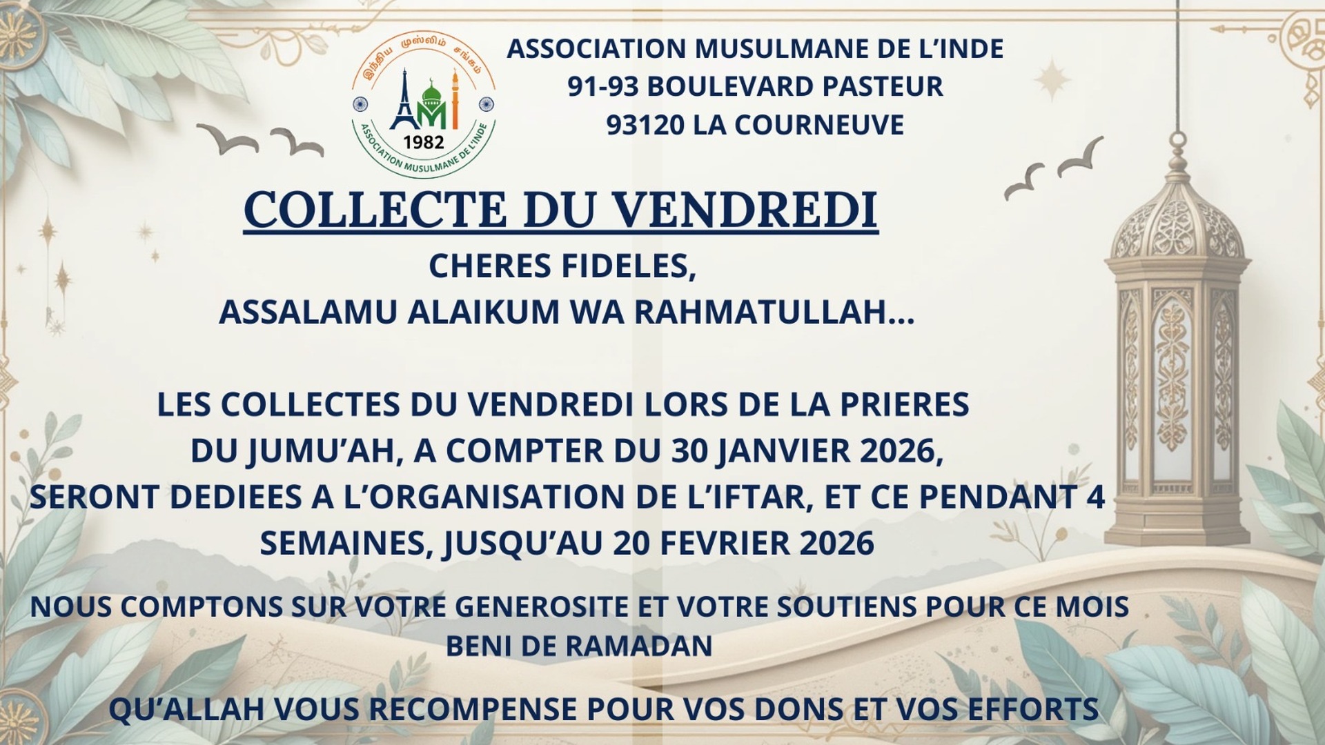 Collecte du vendredi