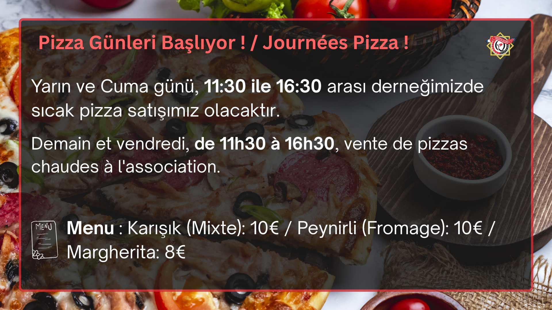 Vente de Pizza