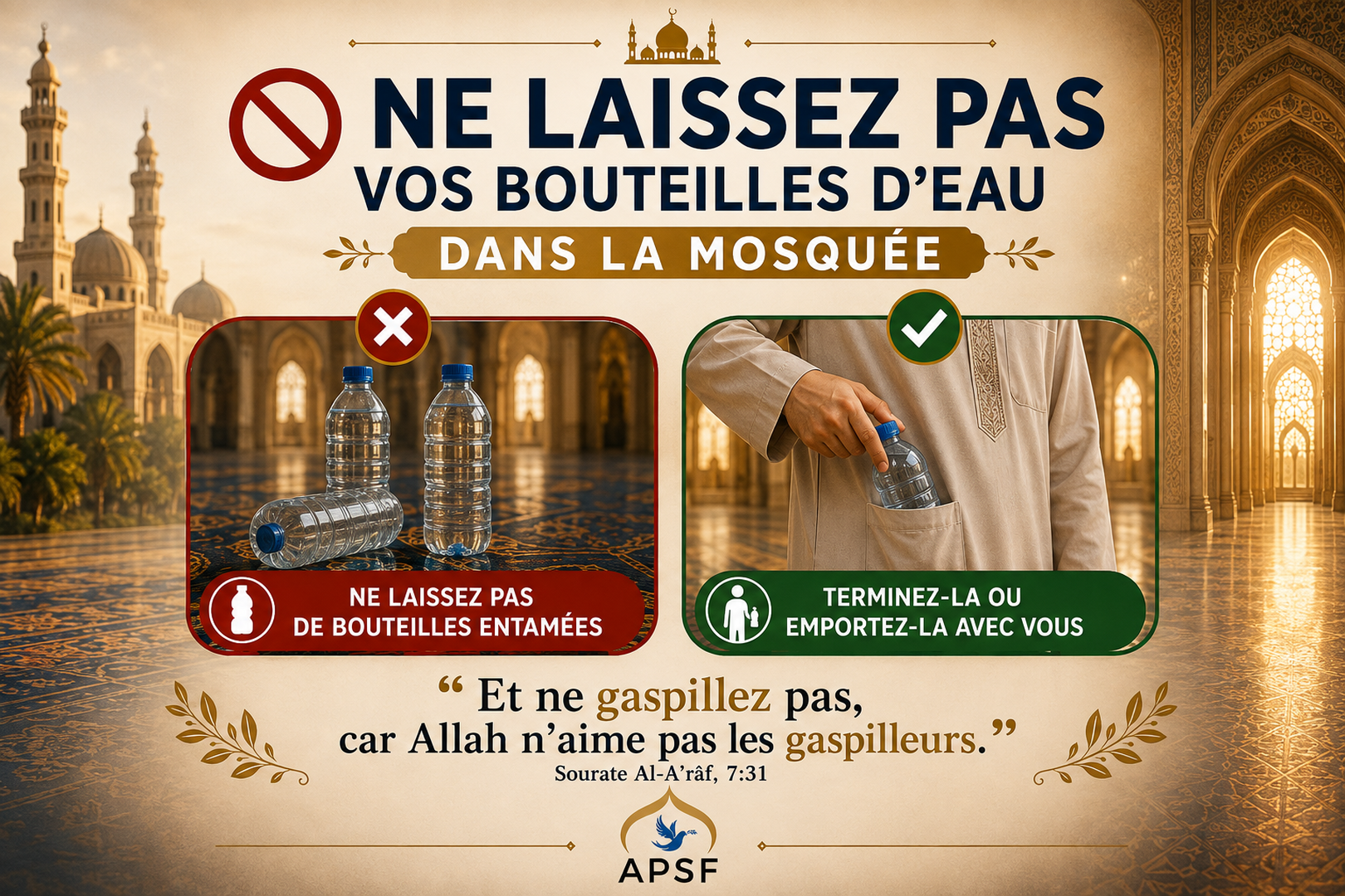 Ne pas gaspiller