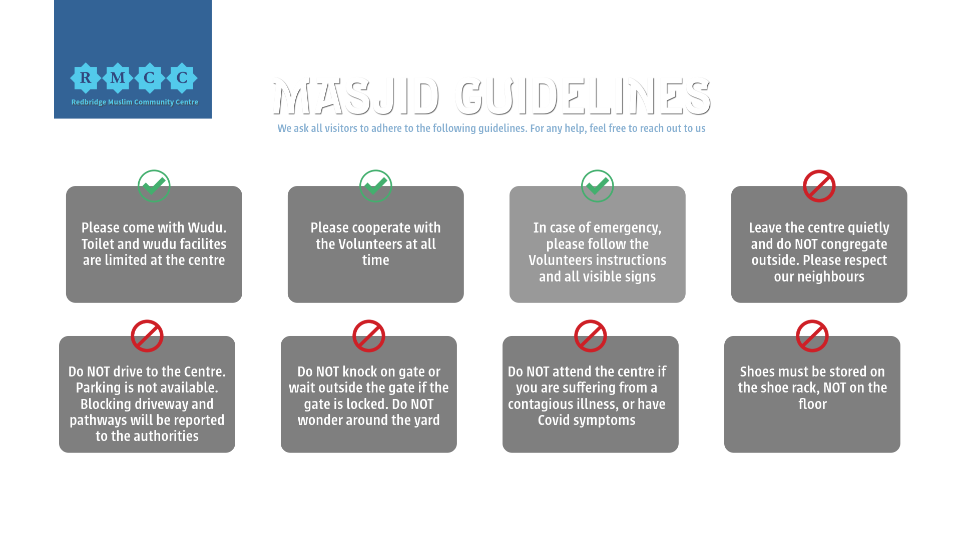 Masjid Guidelines