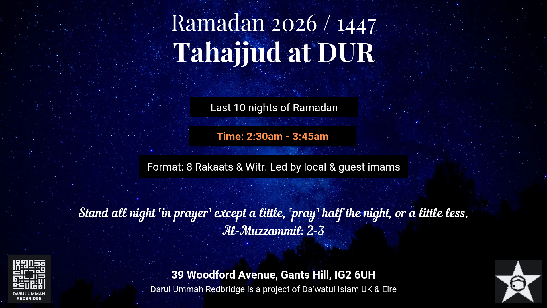 Tahajjud announcement