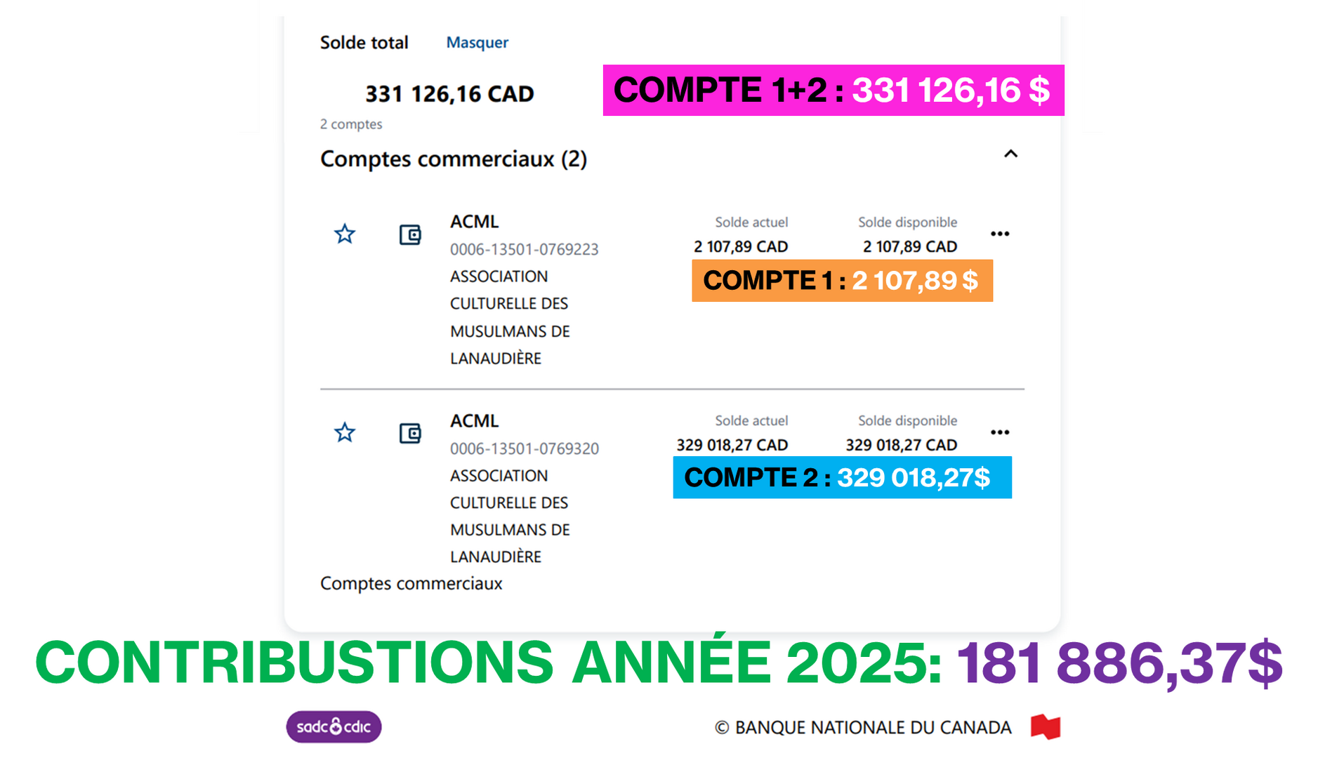 RELEVÉ BANQUE MOIS JANVIER 2026