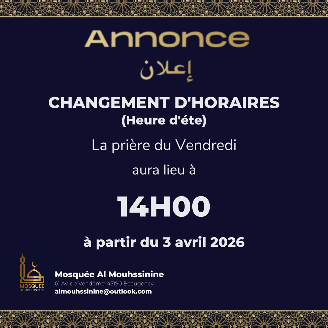 changement d'horaire