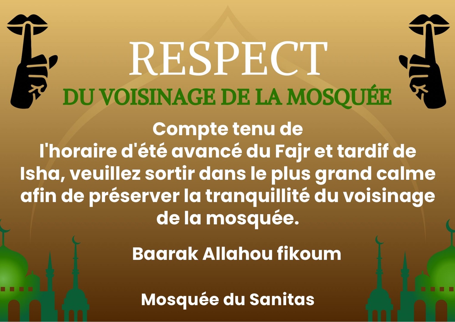 Respect du voisinage