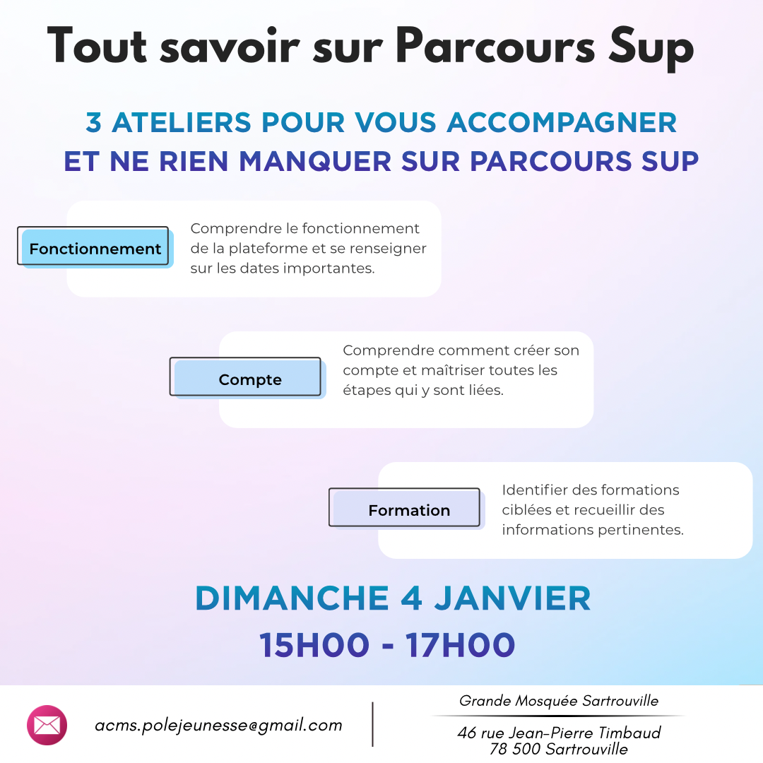 Ateliers Parcours Sup