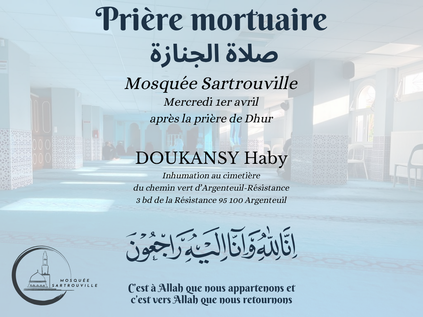 Prière mortuaire