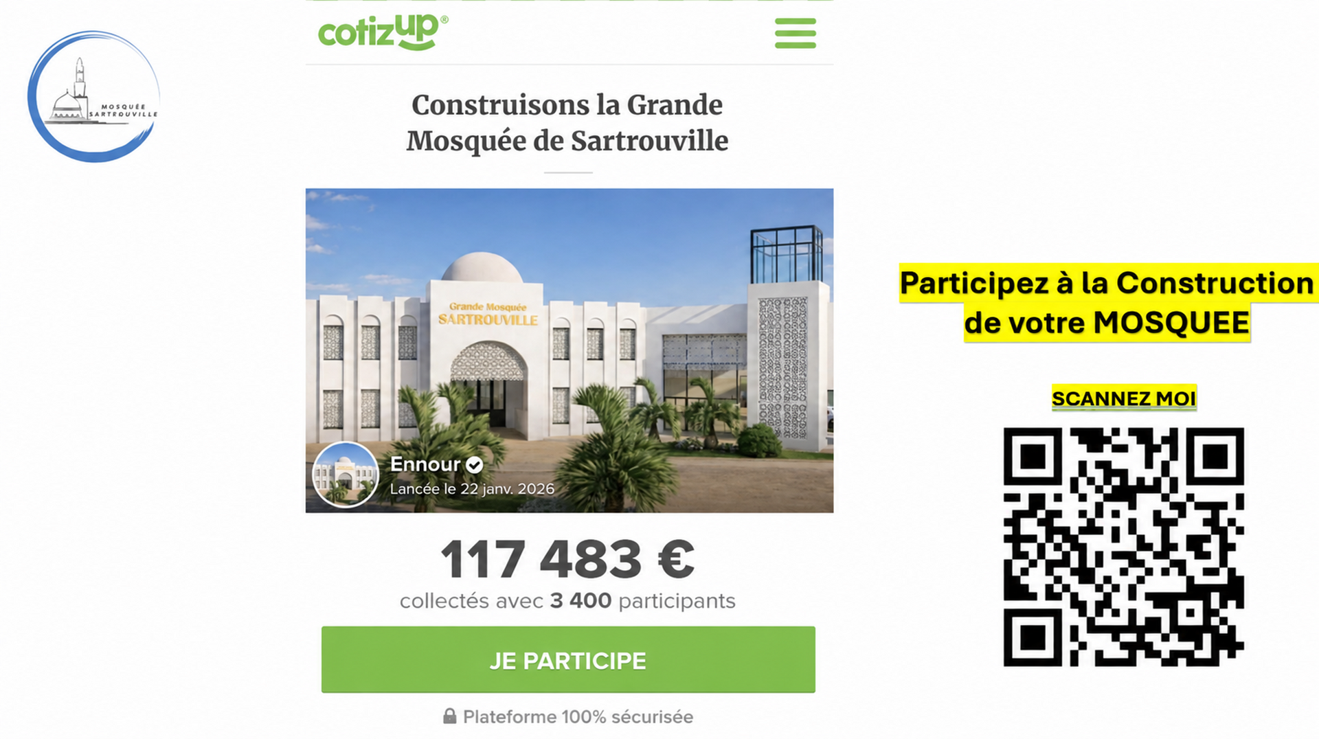 Soutenez votre mosquée