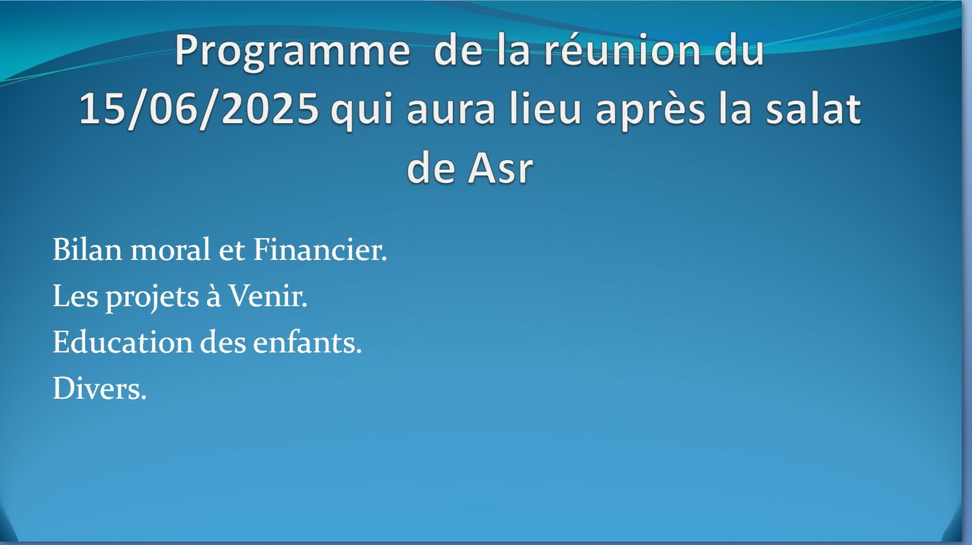 reunion du 15/06/2025
