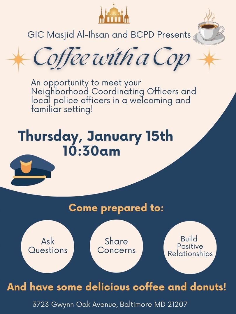 Coffee with Baltimore police northwest