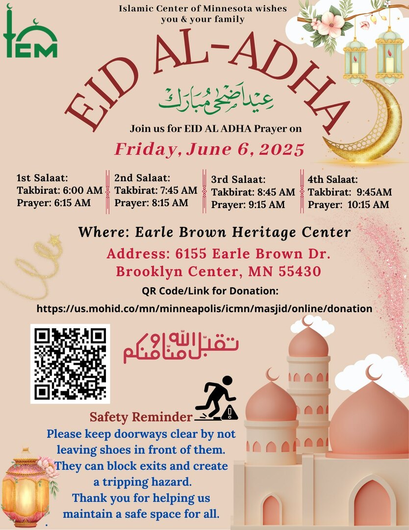 EID AL-ADHA Prayer Timings