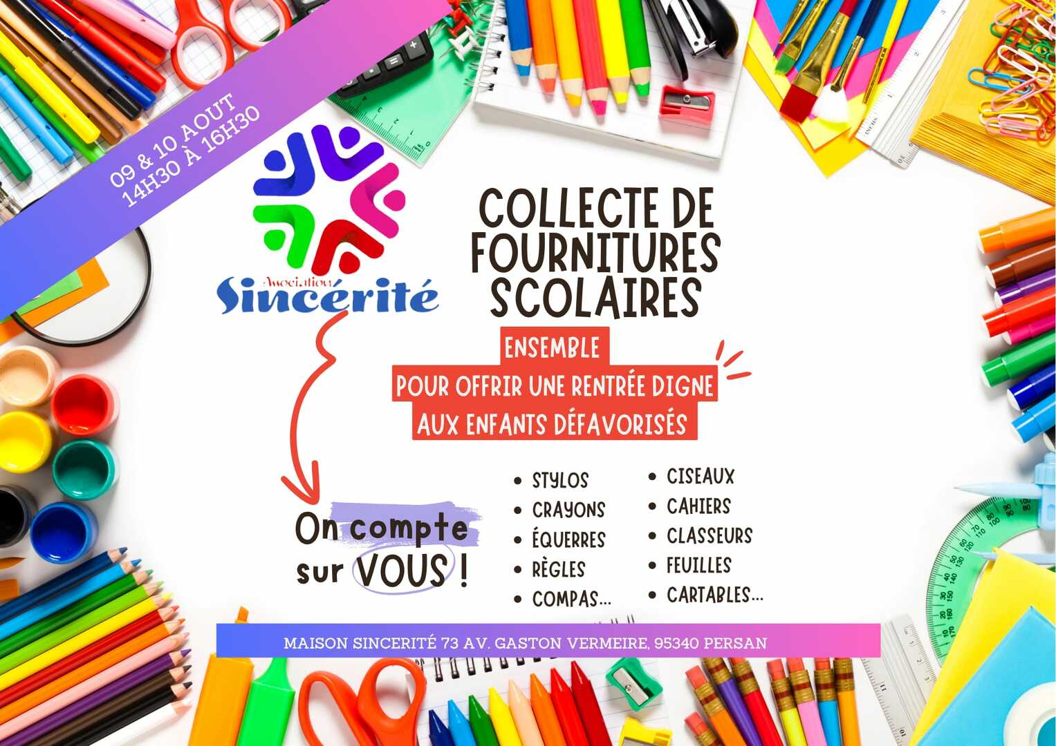Collecte Fournitures Scolaires