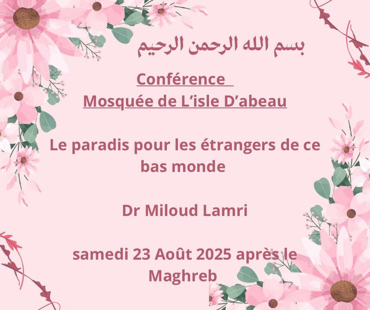 Programme du Vendredi 15 Août 2025