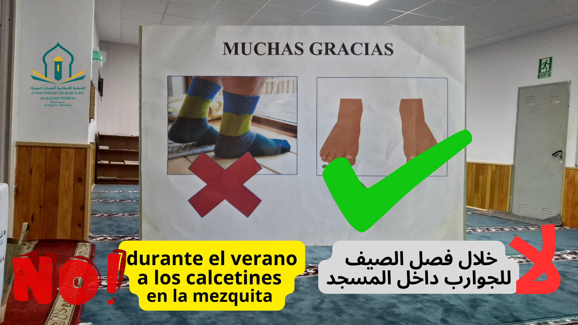 no a los calcetines