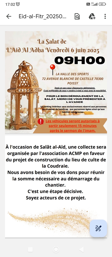 Prière de l aid