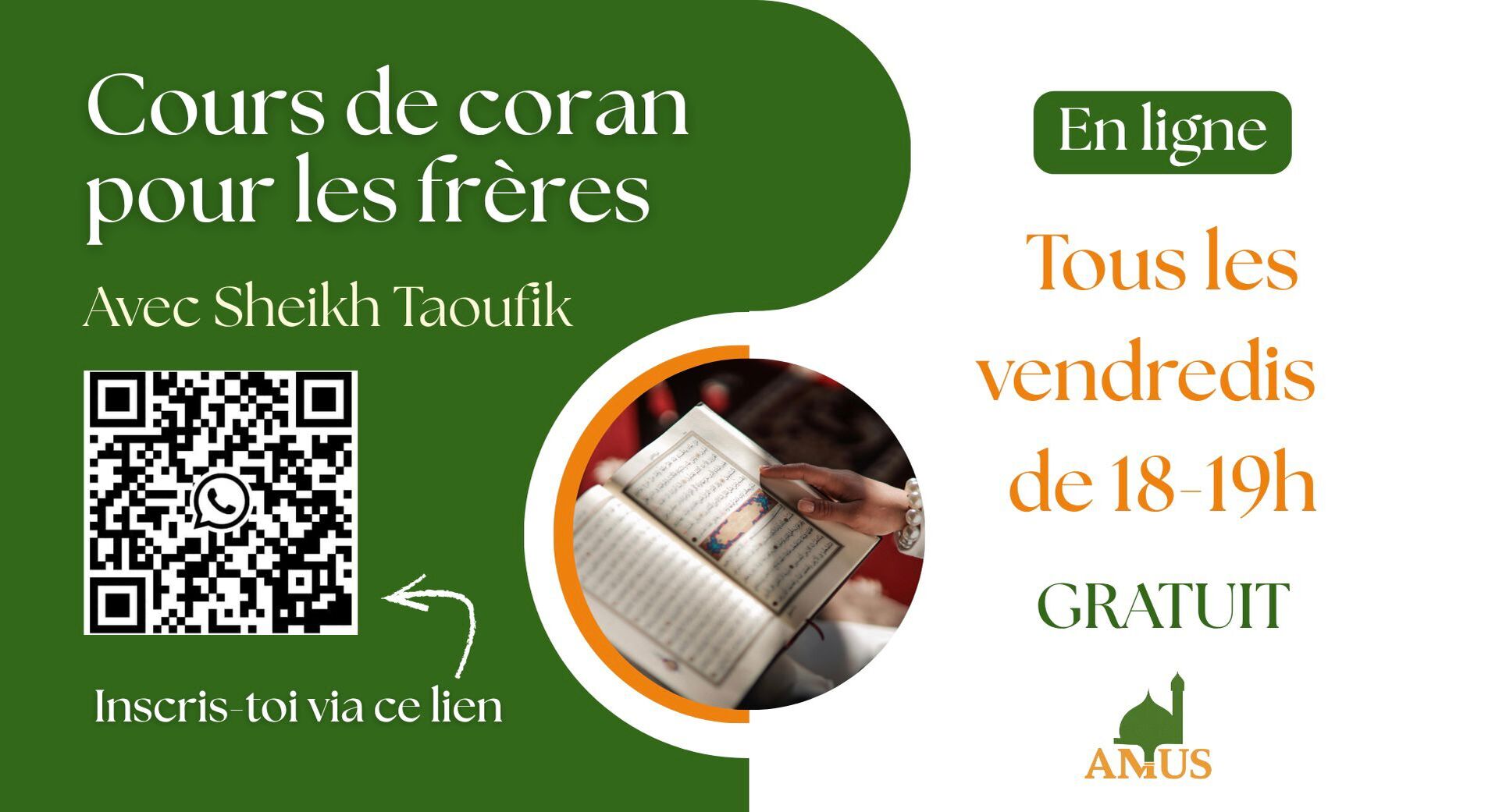Cours de Qur'an pour les frères - Cheikh