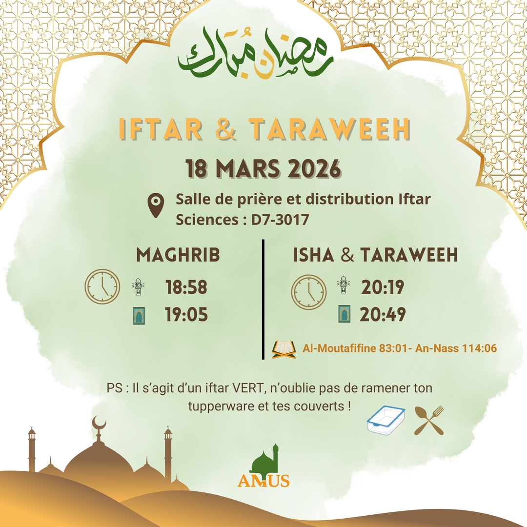 Iftar  & Taraweeh - Day 28.