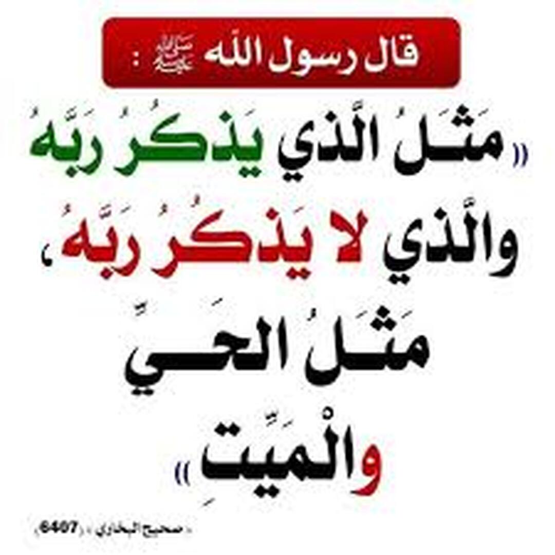 مثل الي يذكر ربه