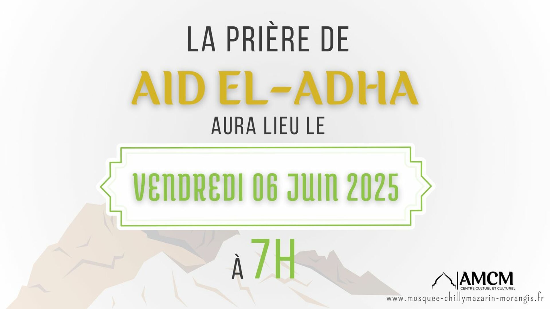 Heure de prière Aid el adha