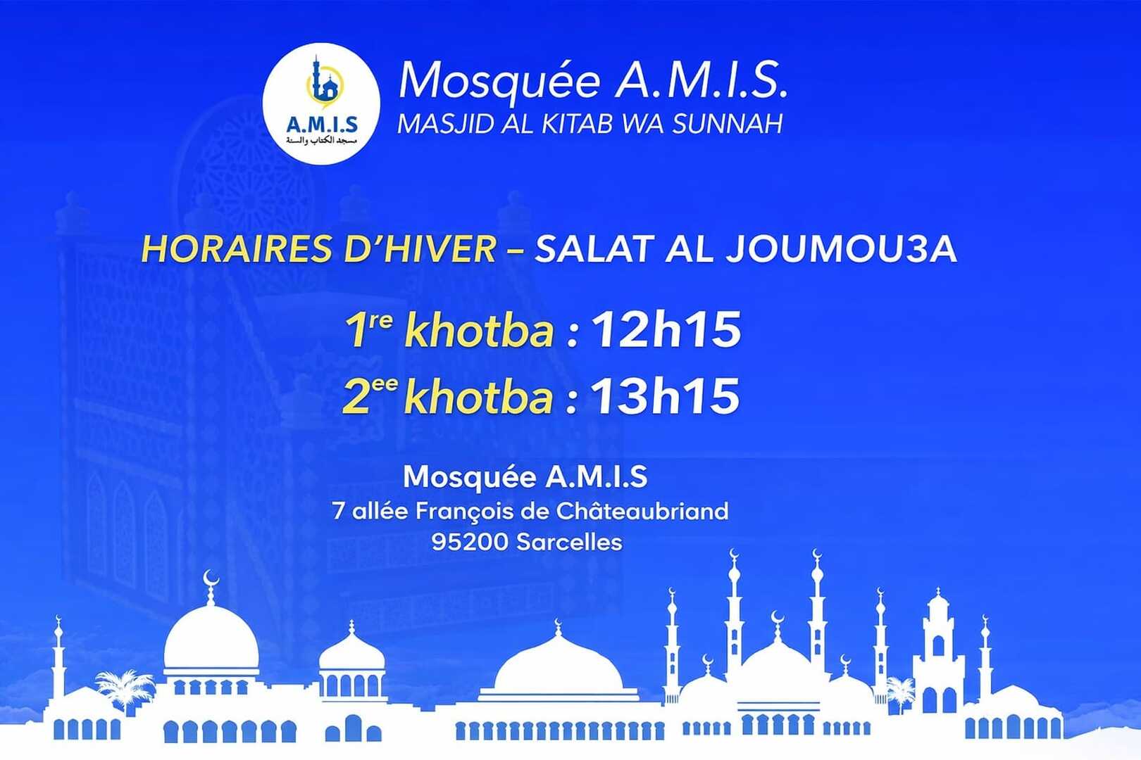 Horaires de Jumuah