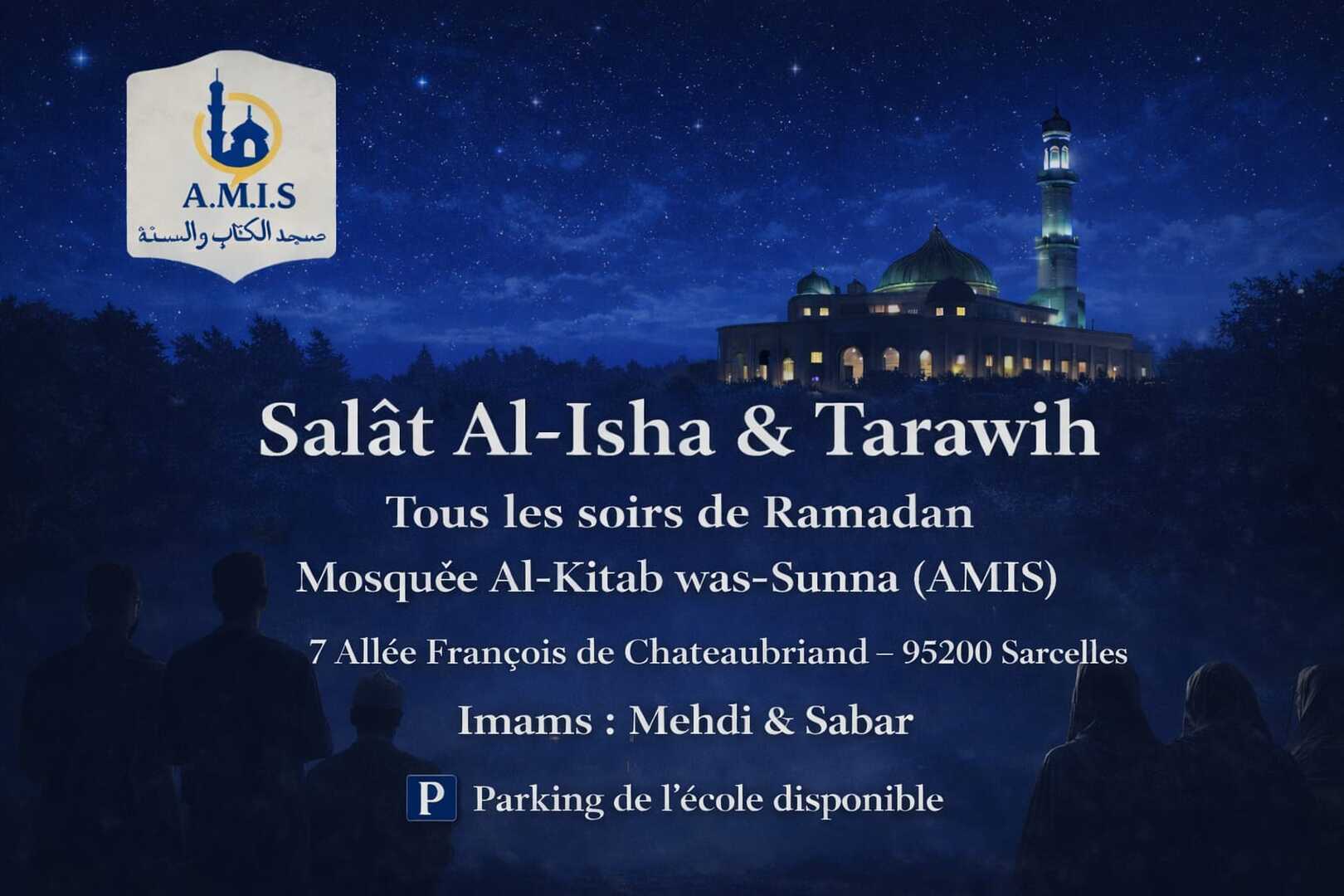 Tarawih ce soir, Ramadan demain 18 fev