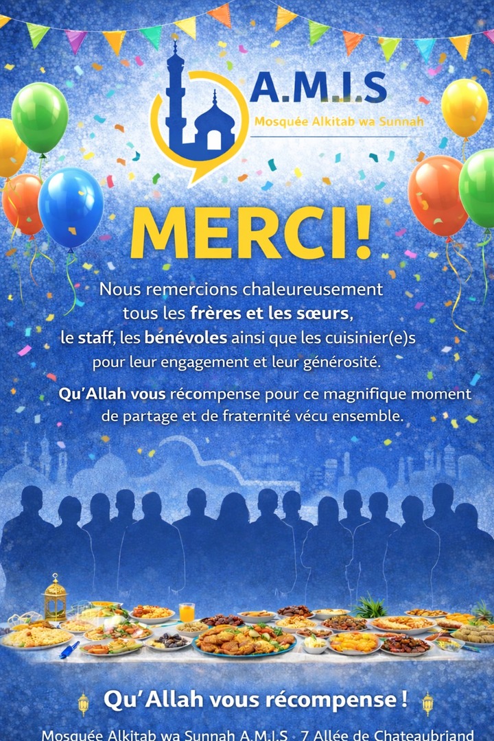 Repas Post Ramadan (MERCI)